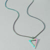 Necklace Titanium Steel Stainless Steel Geometric Triangle Pendant Electroplated Jewelry For Men