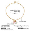 Necklace Titanium Steel Stainless Steel Imitation Pearl Electroplating
