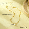 Necklace Titanium Steel Stainless Steel 18K Gold Electroplating Double Chain Pearl Fashion Simple Versatile