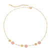 Necklace Titanium Steel Stainless Steel Ocean Vacation Style Pink Daisy Electroplating Women