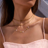Necklace Titanium Steel Stainless Steel Ocean Vacation Style Pink Daisy Electroplating Women
