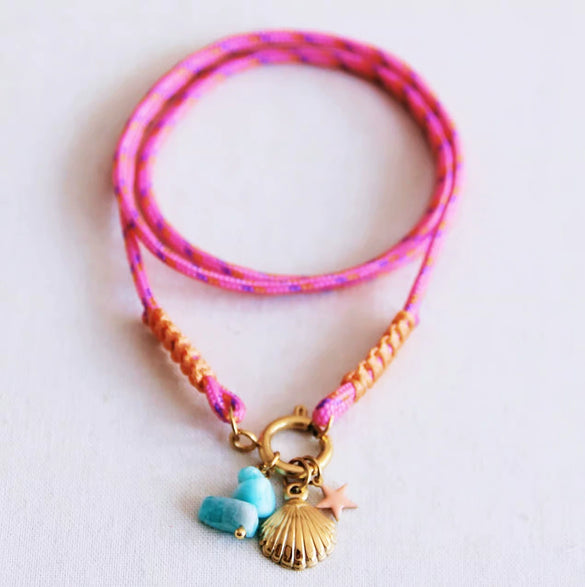 Necklace Titanium Steel Star Electroplating Natural Baroque Pearl Pendant Summer Ocean Wind Simple Style