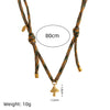 Necklace Titanium Steel Star Pattern Electroplated Minimalist Style