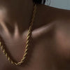 Necklace Titanium Steel Twist Chain Ushaped Allmatch
