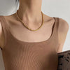 Necklace Titanium Steel Twist Chain Ushaped Allmatch