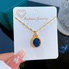 Necklace Titanium Steel Water Drops Geometric Diamond Design Unisex Light Luxury