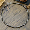 Necklace Western Denim Style Imitation Pearl Beaded Ccb Stainless Steel Geometric Handmade