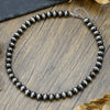 Necklace Western Denim Style Imitation Pearl Beaded Ccb Stainless Steel Geometric Handmade