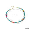 Necklace Women's Beaded Sweet Style With Flower Pattern Mixed Gem Inlay Electroplating Ball Chain