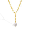 Necklace Women's Pearl Simple Design Copper Regular Chain Style Accessories