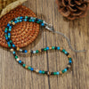 Necklace Wood Chip Coconut Shell Bohemian Geometric Handmade Stainless Steel