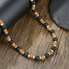 Necklace Wooden Chips Volcanic Stone Geometric Handmade Men's Personality Minimalist