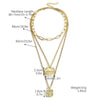 Necklace Zinc Alloy Geometric Electroplating Pendant Ochain Women's Simple Elegant Acrylic Mothershell