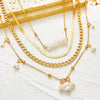 Necklace Zinc Alloy Geometric Metal Snake Bone Chain Electroplating