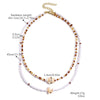 Necklace Zinc Alloy Geometric Shell Conch Sea Star Pendant Electroplating For Women