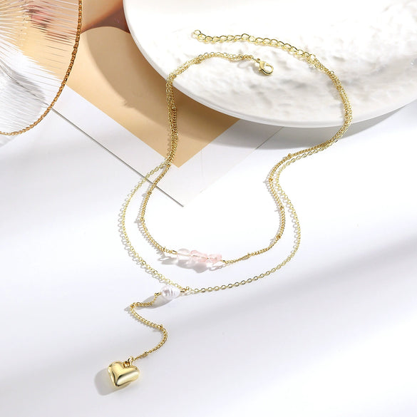 Necklace Zinc Alloy Insects Heart Electroplating Ochain Women