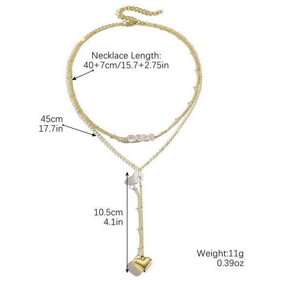 Necklace Zinc Alloy Insects Heart Electroplating Ochain Women