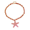 Necklace Zinc Alloy Stainless Steel Woven Starfish Conch Pendant Electroplating