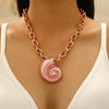 Necklace Zinc Alloy Stainless Steel Woven Starfish Conch Pendant Electroplating