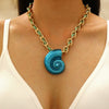 Necklace Zinc Alloy Stainless Steel Woven Starfish Conch Pendant Electroplating
