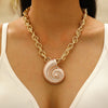 Necklace Zinc Alloy Stainless Steel Woven Starfish Conch Pendant Electroplating