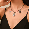 Necklaces Alloy Glass Glazed Rice Bead Handmade With Scary Ghost Tombstone Pumpkin Festive Elements For Women