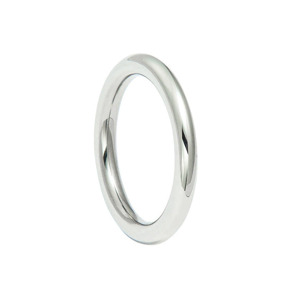Neutral Titanium Steel Ushape Ring Electroplated Simple Fashion Jewelry