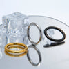 Neutral Titanium Steel Ushape Ring Electroplated Simple Fashion Jewelry