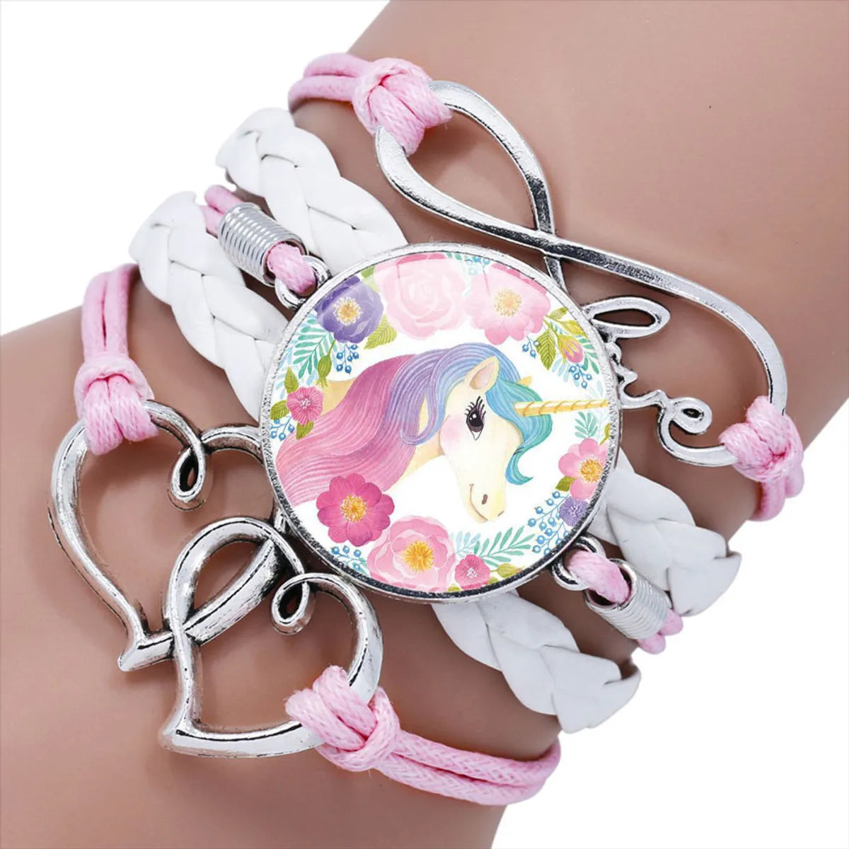 New Accessories Children'S Cartoon  Multi-Layer Braided Alloy Bracelet