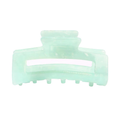 New Acetate Acrylic Rectangular Grip Hair Clip Set