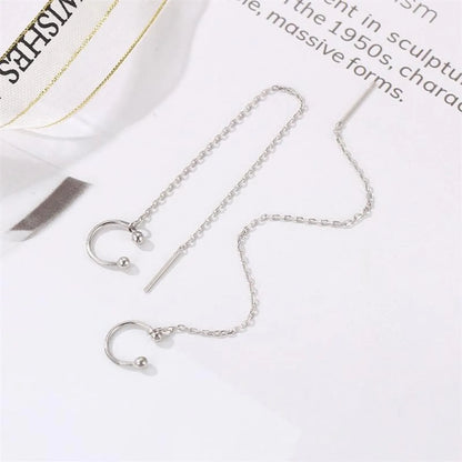 New Alloy Thin Chain Ear Cuff Fashion Clip Earrings Nhdp150555