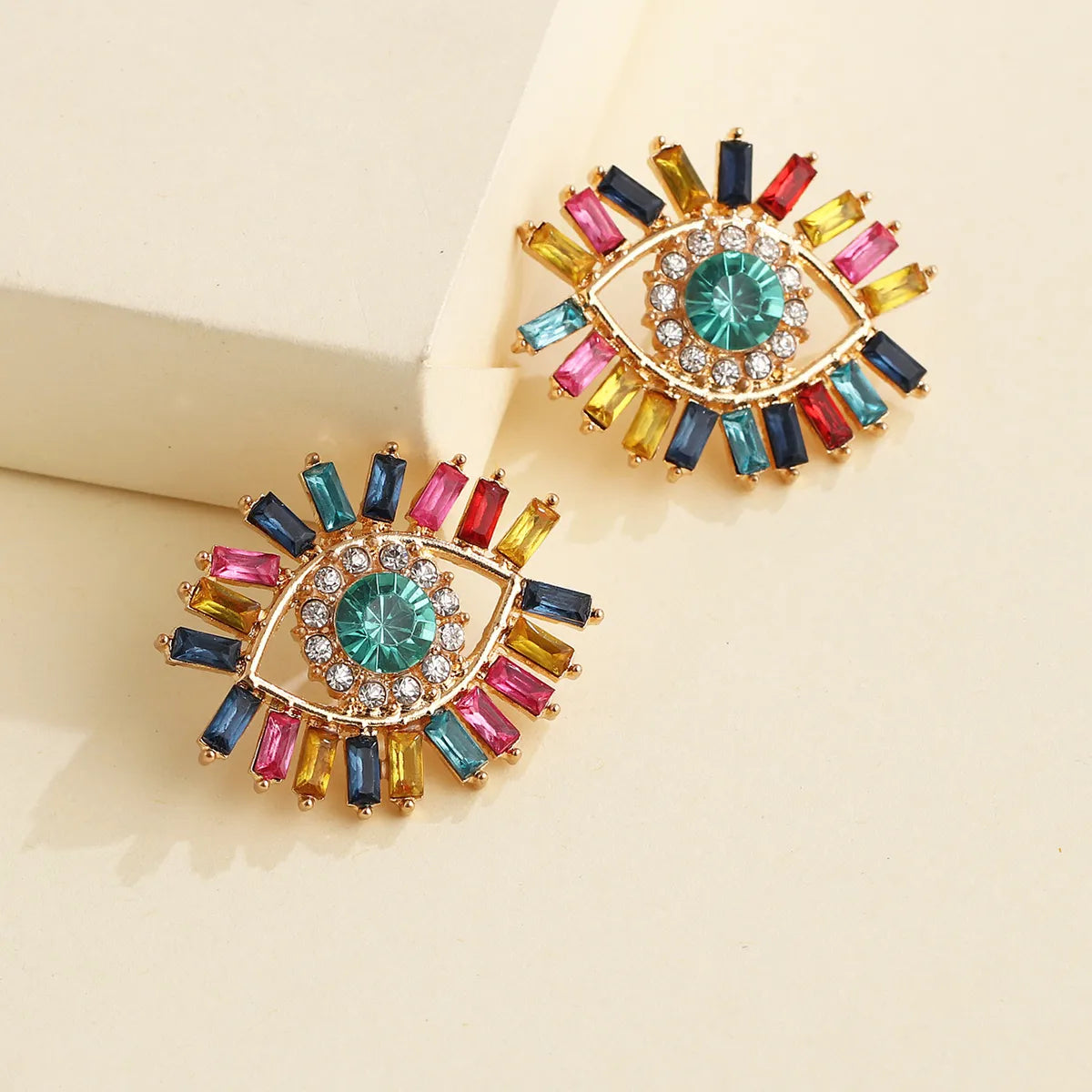 New Angel's Eye Earrings Korean Personality Tide French Demon Earrings Wholesale Gooddiy