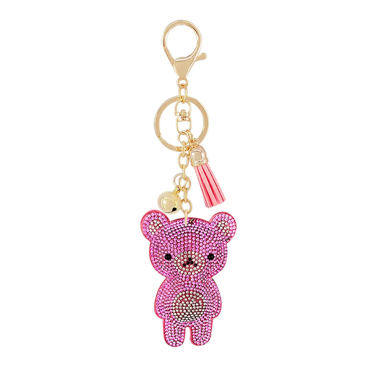 New Animal Series Korean Velvet Diamond Keychain