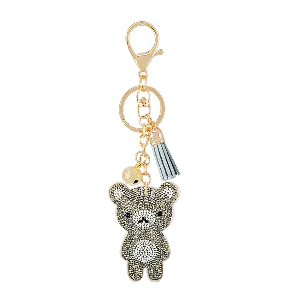 New Animal Series Korean Velvet Diamond Keychain