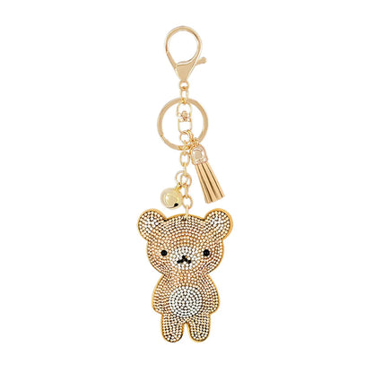 New Animal Series Korean Velvet Diamond Keychain