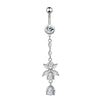New Belly Button Ring Creative Exquisite Zircon Belly Button Nail Piercing Jewelry