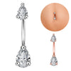 New Belly Button Ring Creative Exquisite Zircon Belly Button Nail Piercing Jewelry