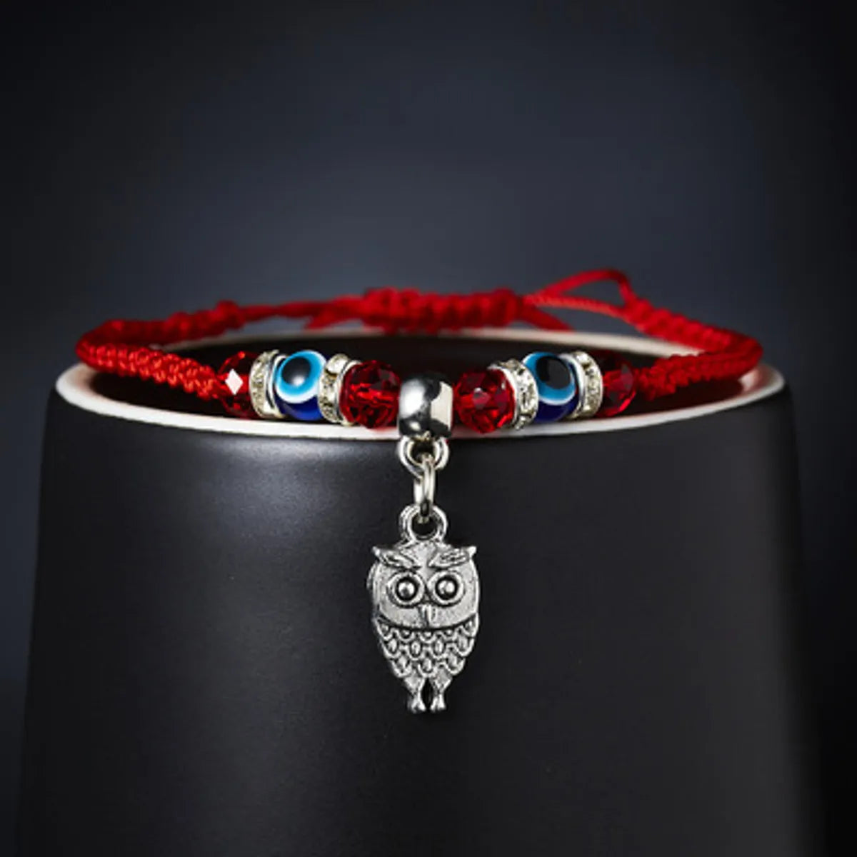 New Blue Eye Bracelet Evil Eye Red Rope Braided Adjustable Bracelet Wholesale