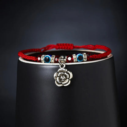 New Blue Eye Bracelet Evil Eye Red Rope Braided Adjustable Bracelet Wholesale