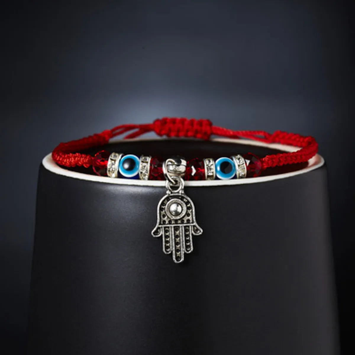 New Blue Eye Bracelet Evil Eye Red Rope Braided Adjustable Bracelet Wholesale