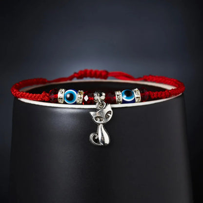 New Blue Eye Bracelet Evil Eye Red Rope Braided Adjustable Bracelet Wholesale