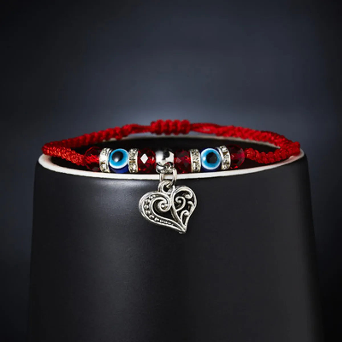 New Blue Eye Bracelet Evil Eye Red Rope Braided Adjustable Bracelet Wholesale