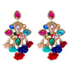 New Bohemian Color Diamond Flower Female Earrings Personality Accessories Wholesale