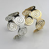 New Bracelet Popular Glossy Hollow Geometric Bracelet Ring Shape Open Bracelet