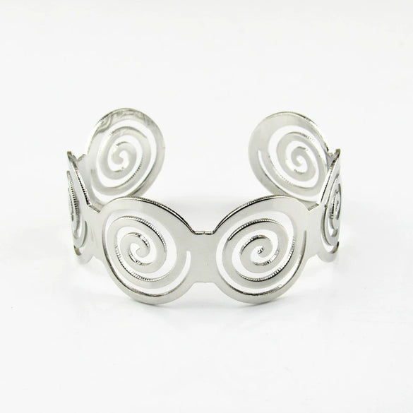 New Bracelet Popular Glossy Hollow Geometric Bracelet Ring Shape Open Bracelet