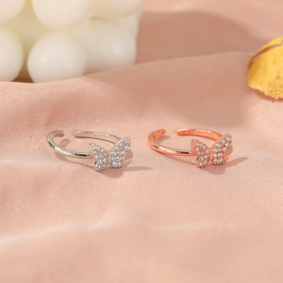 New Butterfly Ring Fashion People Simple Opening Adjustable Ring Wholesale Gooddiy