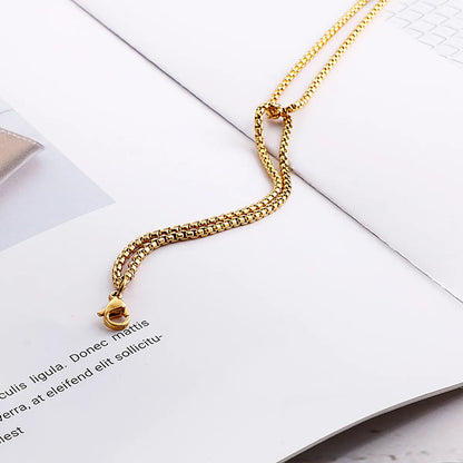 New Card Round Stainless Steel Double-layer Bracelet Fashion Bracelet Wholesale