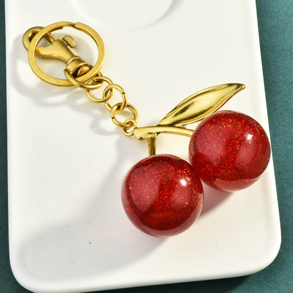 New Cherry Keychain Bag Pendant For Women Made Of Metal Ideal For Wholesale