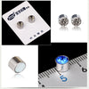 New Color Diamond Titanium Steel Magnetic Stud Earrings