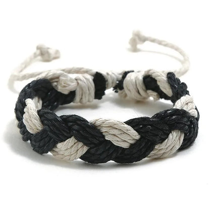 New Colorful Hemp Rope Couple Bracelet Ethnic Style Hand-Woven Bracelet Simple Jewelry